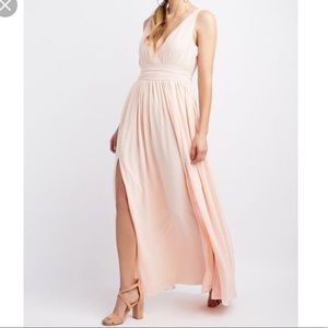 Charlotte Russe Blush Maxi Dress